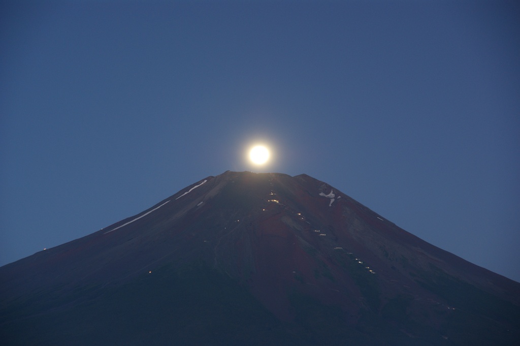パール富士の絶景